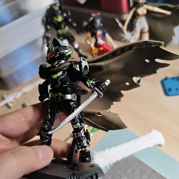 【台灣出貨】3D打印 機娘武器 高達武器 機娘配件 布魯可假面騎士披風改件 模型披風萬代SHF火柴人積木人機娘通用