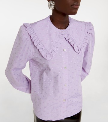 Alessandra Rich Floral cotton blouse