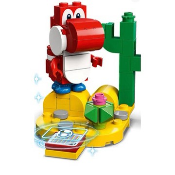 ||高雄 宅媽|樂高 積木|| LEGO“71410-5 紅色耀西  “第五代 瑪莉歐 人偶包  拆盒檢查