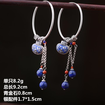 7天預售9.11日直播間上架    限量款秋河耳環