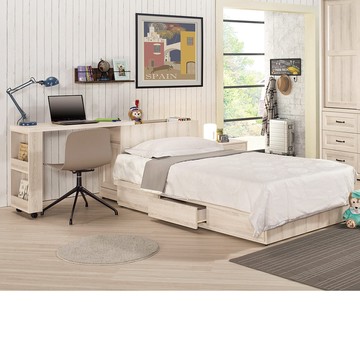 Homelike 喜家居單人3.5尺多功能附抽屜床組(24035)