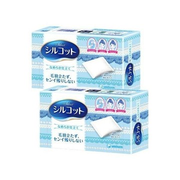 日本 絲花 化妝棉 (80片x2盒) 日本熱銷 NO.1 卸妝棉 濕敷 護膚 美妝 工具【好物底家】D256914