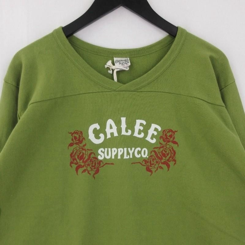 未使用 CALEE キャリー 19AW 七分袖Tシャツ CL-19AW007 V neck 3 未使用 CALEE キャリー 19AW 七分袖Tシャツ CL-19AW007 V neck 3