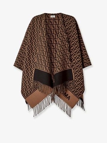 Wool and cashmere poncho - FENDI - gender_Woman