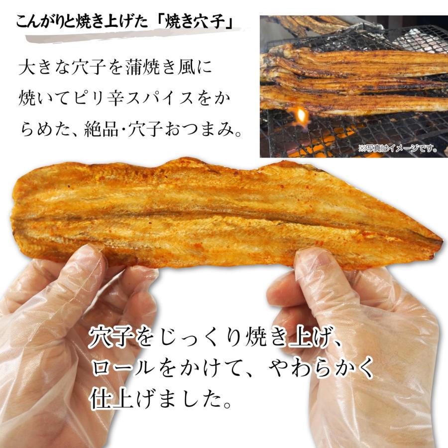 おつまみ 焼き穴子 あなご 256g ピリ辛スパイス こんがり 焼きあなご ふんわり 手軽に割ける アナゴ ロール やわらか 大容量 業務用