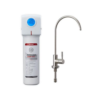 全台安裝【林內Rinnai】廚下型單道式淨水器－含龍頭(RWP-F100)
