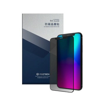 【MOZTECH 】晶霧貼系列－防窺晶霧貼 iPhone 15/14/13/12/11/XR全系列