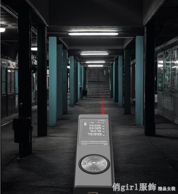 迷你紅外線測距儀手持電子尺高精度激光測量尺儀器量房神器【摩可美家】