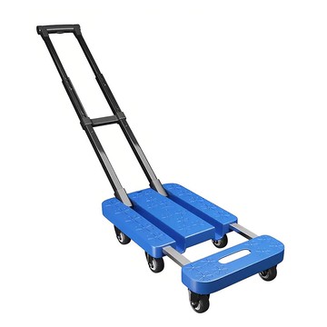 MP 萬向六輪多功能折疊小推車，承重約150公斤，淨重約3.3公斤，藍色  1台