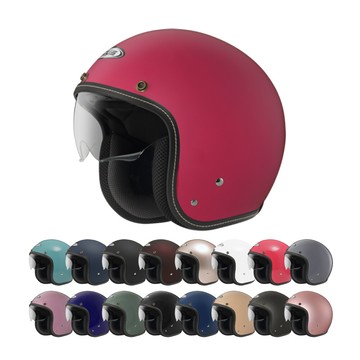 zeus 388a 素色 3/4罩 騎士帽安全帽內藏墨鏡復古帽開放式安全帽半罩