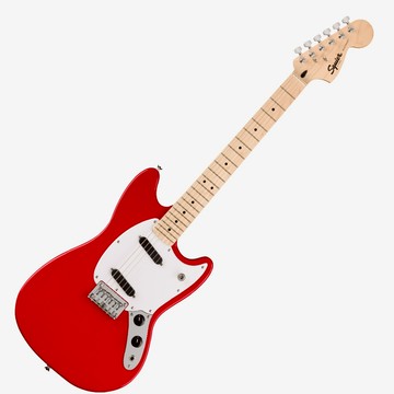 Squier 電吉他 Sonic Mustang 楓木指板 杜林紅【黃石樂器】