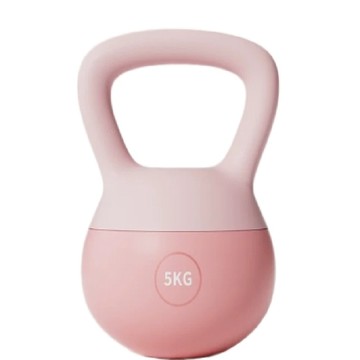 啞鈴/壺玲 5kg 軟體壺鈴女士家用健身 減肥翹臀塑形靜音防摔提壺啞鈴器材