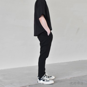 【衣衫倉庫】九分褲  彈力 西裝褲 韓國 上寬下窄 修長 男生長褲