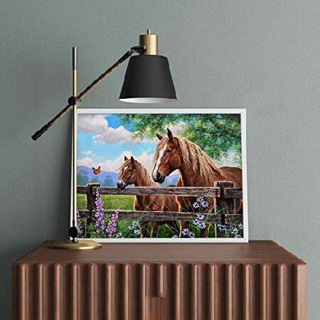 Horse Diamond Painting Art Kits for Adults and Kids,5D Diamond Painting Horse Kits for Adults and Kids, Diamond Art Horse Kits for Home Wal 並行輸入品