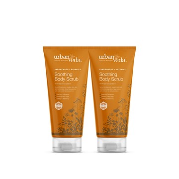 Urban Veda 即期品 - 檀香舒緩身體磨砂露(200mlx2)((即期品/福利品/買一送一/阿育吠陀)