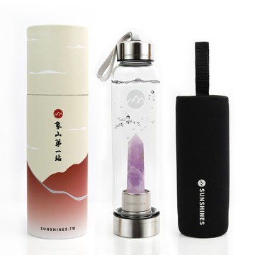 【象山第一站】[禮盒包裝][送禮首選]天然水晶能量水瓶 | 12種水晶可選  鑑定師把關 招財好健康