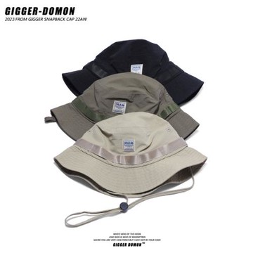 夏季日系機能速干漁夫帽復古工裝盆帽戶外輕薄露營登山防曬帽子潮