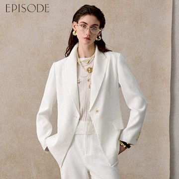 EPISODE - 經典簡約單粒扣醋酸西裝外套E52002
