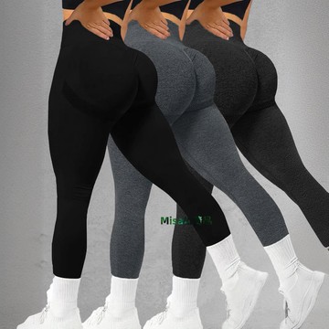 蜜桃臀健身褲女 高腰收腹提臀瑜伽長褲運動跑步訓練可外穿緊身褲-Misaki精品
