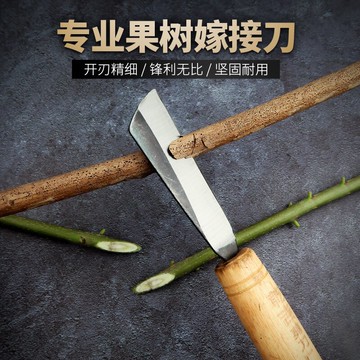 嫁接刀 果樹嫁接刀苗木專用接樹刀園藝芽接刀盆景高級特種鋼手工刀具『XY20854』