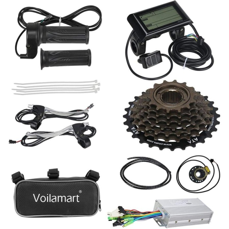 Voilamart 26インチ 後輪電動自転車変換キット 48V 1000W E-バイク