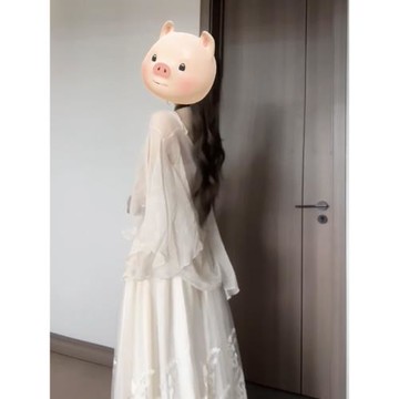 超仙氣天絲防曬衣女夏配吊帶裙子外搭小披肩薄紗開衫外套透氣罩衫