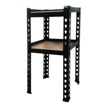 KI WISH 居家生活 角鋼架 黑色 平均荷重60公斤 DIY桌上架  31 x 25 x 65cm  2層