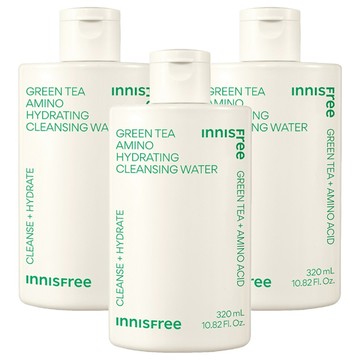 INNISFREE 台灣公司貨 綠茶保濕胺基酸卸妝水  320ml  3瓶