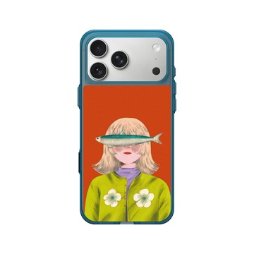 iPhone 17 Pro Max Clear (相機按鈕) 夜幕藍 - Chubbynida - 魚眼少女