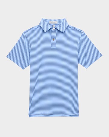Boy's Linden Performance Jersey Polo Shirt, Size XS-XL