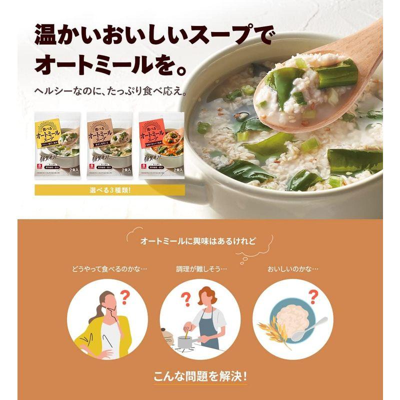 理研ビタミン 食べるオートミールスープ やさしい鶏だし風味 2食×５個