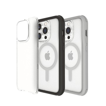 iPhone 15系列 維納斯FX 抗菌軍規防摔磁吸手機殼(附透明霧面背蓋) iPhone 15 Pro 雅痞灰