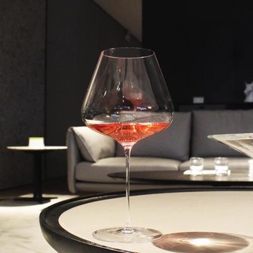 (免運)發順豐超細桿輕薄透亮水晶玻璃手工紅酒杯高端品酒杯勃艮第酒杯