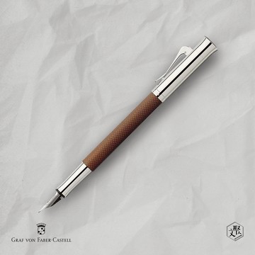 【Graf von Faber-Castell】 繩紋飾 鋼筆-白蘭地 F尖 VIP刻字服務 (原廠正貨)
