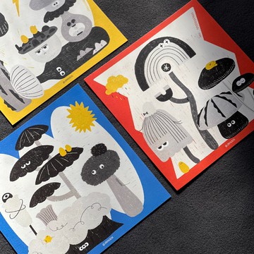 明信片 | 厭世菇菇家族