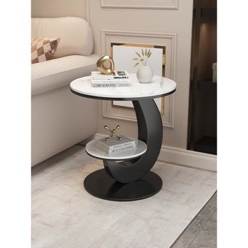 三夢輕奢邊幾客廳沙發邊桌陽臺小圓桌高級感創意小桌子家用小茶幾