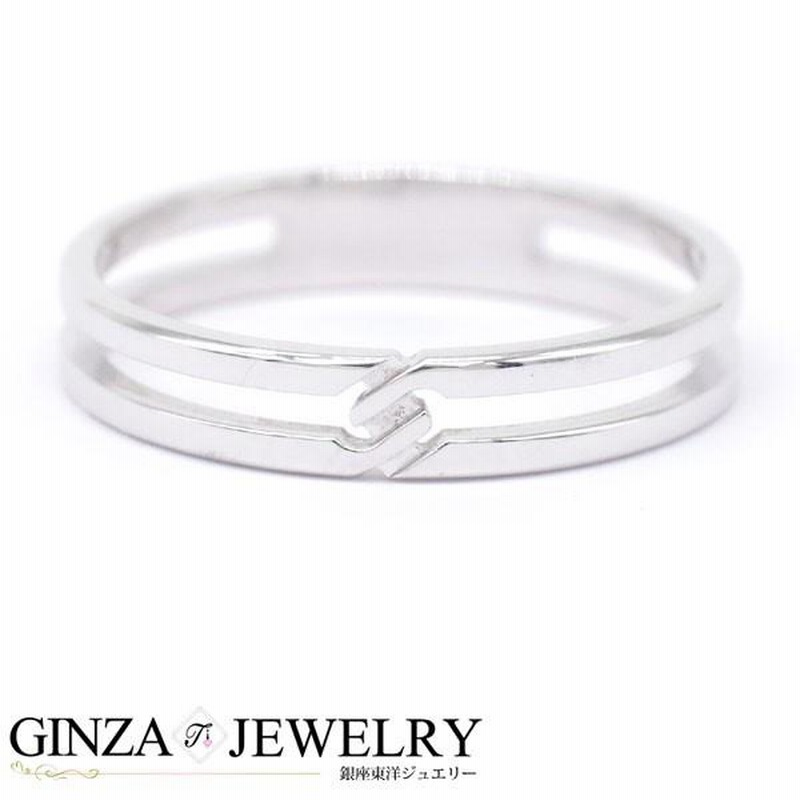 GUCCI グッチ K18WG ホワイトゴールド リング インフィニティリング  