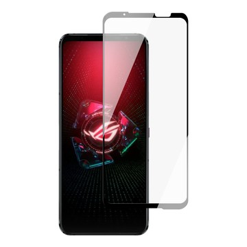 ASUS AGC日本玻璃 保護貼 買一送一【 ROG Phone 5 ZS673KS】 硬度加強版 黑框全覆蓋鋼化玻璃膜 高透光透明保護貼 保護膜