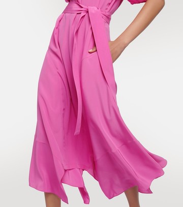 Stella McCartney Asymmetrical silk midi dress