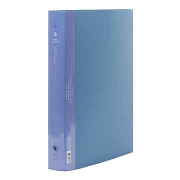 Lian Qin 連勤牌文具 PP 圓型三孔夾  1個  藍色