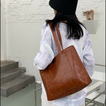 高級感包包洋氣大容量單肩包女新款韓版百搭手提包簡約托特包