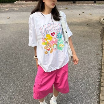 CARE BEARS x ADIDAS ORIGINALS 彩虹熊 短袖 上衣 KR1480
