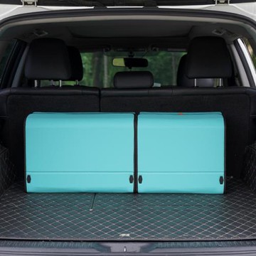 創意車載后備箱收納箱可折疊汽車收納盒前開式儲物箱組合ABS側板