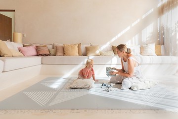 Toddlekind沙灘系列巧拼遊戲地墊-卵石灰