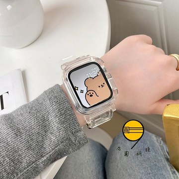一體式錶帶 適用 Apple Watch 11 10 9 8 SE 7 6 蘋果手錶帶 42mm 46mm 手錶殼 錶帶