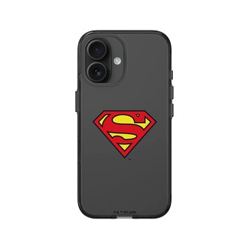 iPhone 16 Clear (相機按鈕) 酷墨灰 - Superman - Superman-經典LOGO