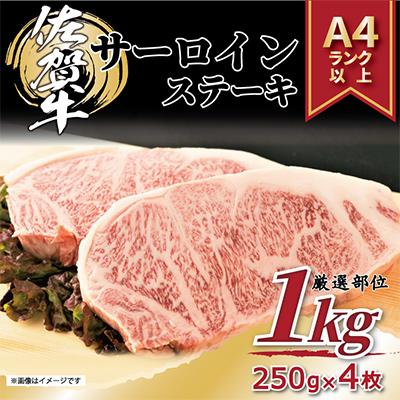 ふるさと納税 伊万里市 艶さし!佐賀牛サーロインステーキセット　1kg(伊万里市)全6回