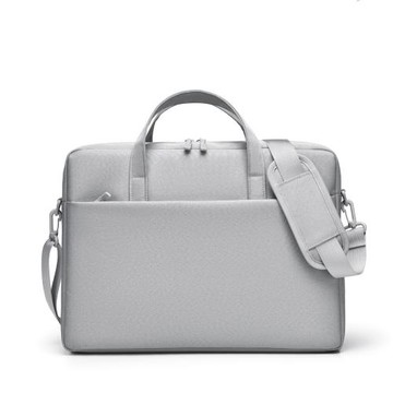 跨境新款手提包大容量公文包氣囊款筆記本電腦包logo得力文件袋