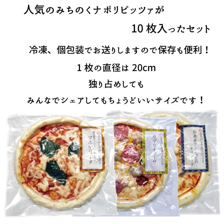 手作り ナポリピザ 10枚セット!! みちのくナポリピッツァ 送料無料 冷凍 ピザ 20cm