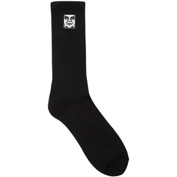 OBEY 100260193-BLK ICON FACE SOCKS 中筒襪 / 小腿襪 (黑色)